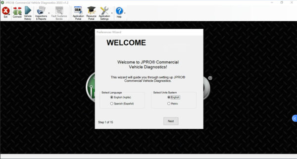 jpro dla 2.0 diagnostic tool professional truck, diesel equipment diagnostics