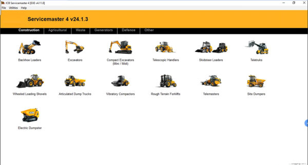 v24.1.3 jcb agricultural equipment diagnostic tool (dla) diagnostic kit