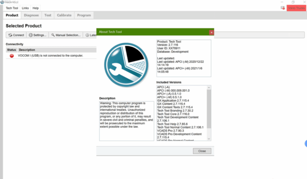 88894000 v2.8 vodia v5.2.50 for volvo communication unit vocom ii technical tool interface truck excavator bus yacht diagnostic