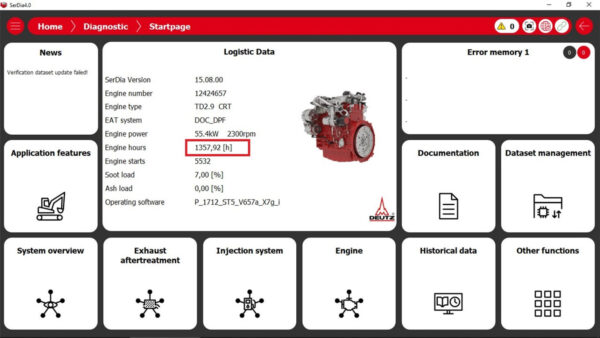 deutz diagnostic scan tool scanner with decom serdia software