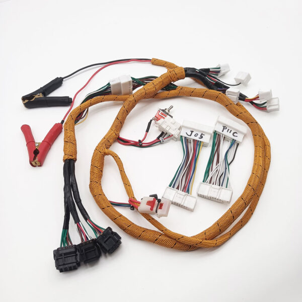 diagnosis wiring harness for kobelco j05 j08 p11c engine start testing cable, excavator computer board engine start cable