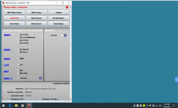 diagnostic programming software for deutz controllers emr2 3 4 for deutz diagnostic kit for deutz decom diagnosis scanner