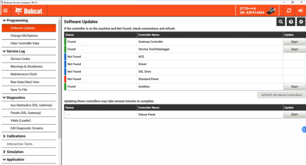 for bobcat diagnostic tool software wood skid steer loader bobcat scanner harness truck excavator (rst) service