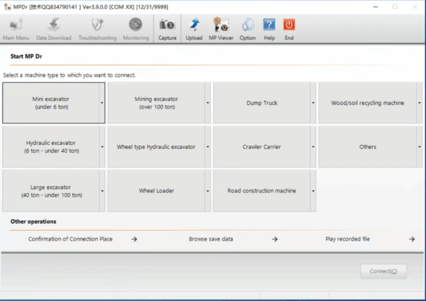 hitachi software for hitachi mpdr3.9 for hitachi ex zax 60 70 120 200 210 350 470 excavator engine fault detector diagnostic