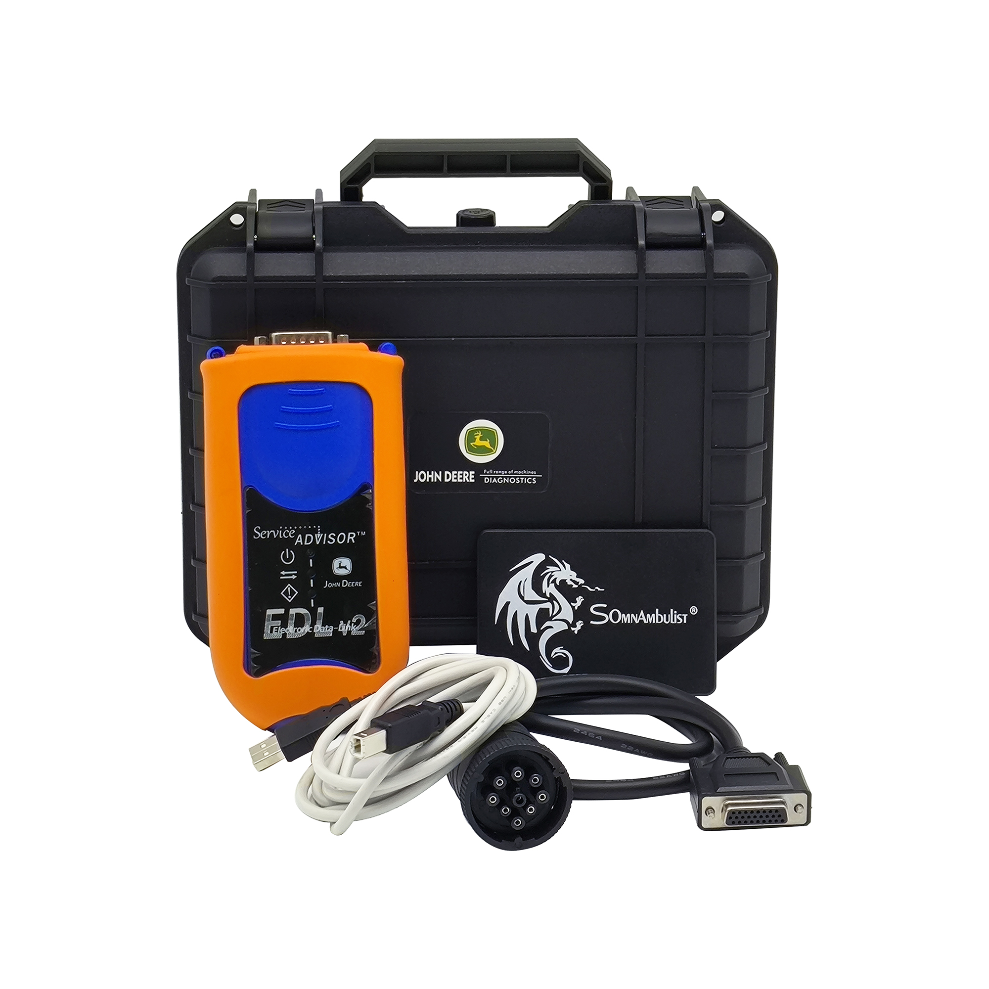 John Deere Tractor Diesel Engine Diagnostic Tool Including EDL V2 Adapter John Deere Tractor Diesel Engine Diagnostic Tool Including EDL V2 Adapter 1