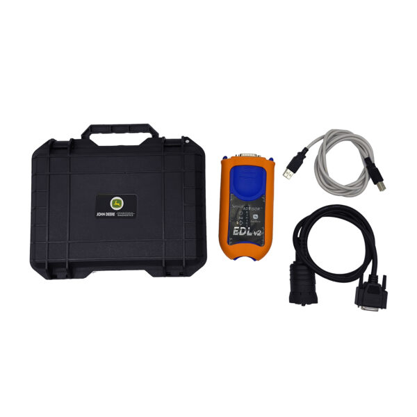 john deere tractor diesel engine diagnostic tool including edl v2 adapter