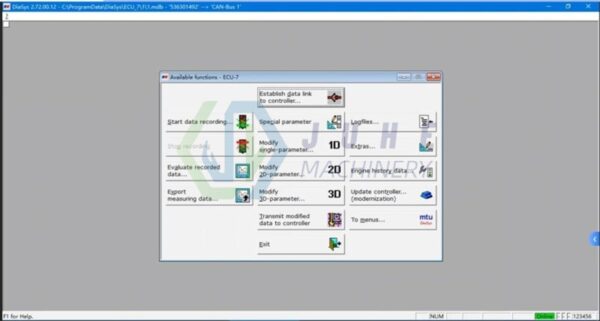 mtu software (usb to can) 2.74 software for truck diesel engines