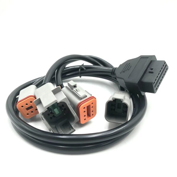 marine engine diagnostic wiring harness connect cable of 6+8 pins for volvo vocom vodia scanner tool adapter penta parts