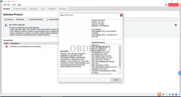 volvo vocom 88890300 diagnostic tool diagnostic scanner diagnostic kit