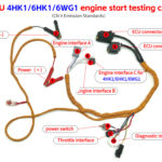 wiring harness for isuzu 4hk1 6hk1 engine start testing cable high quality for excavator computer board euro iii engine
