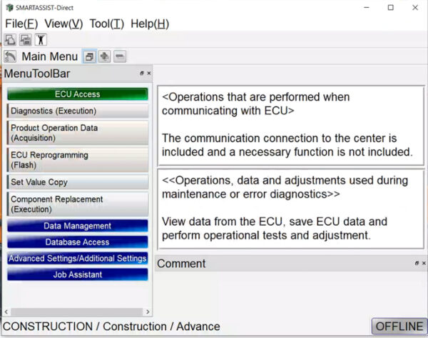 yanmar efi engine detection diagnostic tool 1983000033 cs9703000000