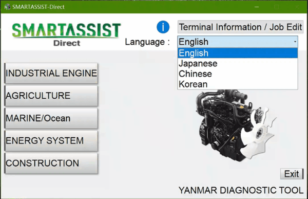 yanmar software for diesel efi engine excavator tractor marine generator diagnostic tool