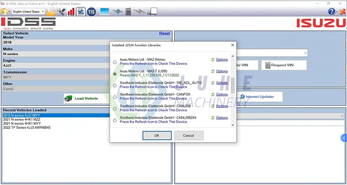 E-IDSS G-IDSS Diagnostic Scan Tool for ISUZU Truck Excavator G-IDSS Diagnostic Adapter